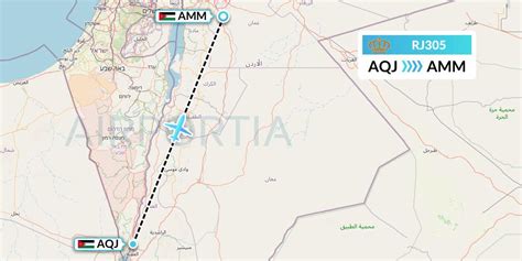 RJ305 Flight Status Royal Jordanian Aqaba To Amman RJA305