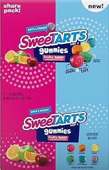 Sweetarts Gummies Fruity Splitz Soft Tangy Gummy Sweets G Bag