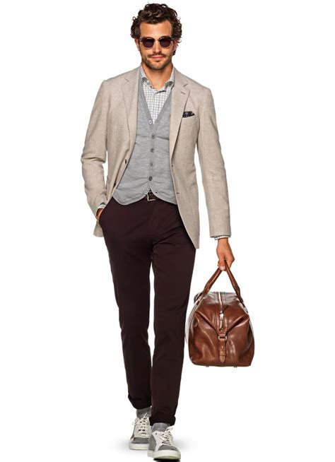 Jacket Light Brown Plain Havana C1074i Suitsupply Online Store Casual