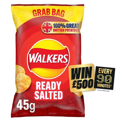 Walkers Ready Salted Crisps 45g Bestway Wholesale