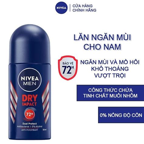 L N Kh M I Kh Tho Ng Nivea Men Dry Impact Anti Perspirant Roll On