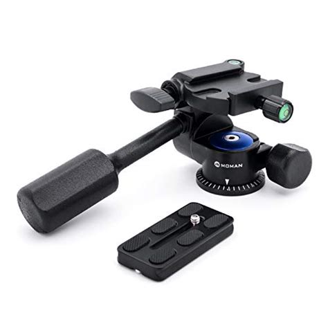 Tripod Fluid Drag Pan Head, Moman Camera Tripod Head with Handle and ...