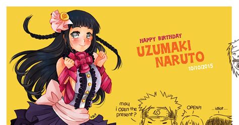 Naruto Naruto Uzumaki Hinata Hyūga Happy Birthday Naruto 2015 Pixiv