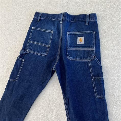 Carharrt Navy Blue Carpenter Jeans Really Nice In Depop