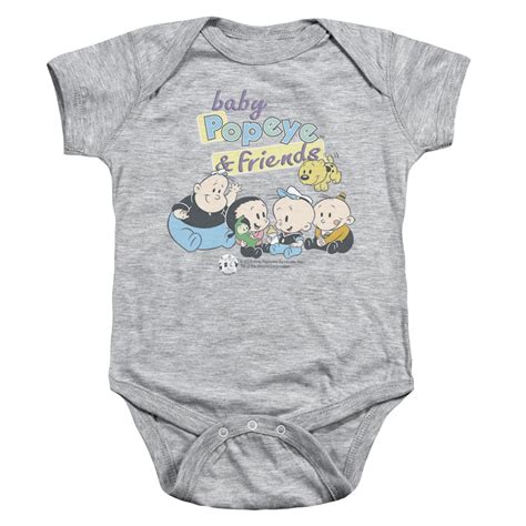 Popeye - Baby Popeye & Friends - Infant Snapsuit - 24 Month - Walmart.com