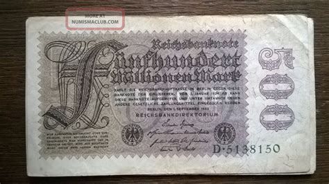 Germany Million Mark Reichsbanknote As Each