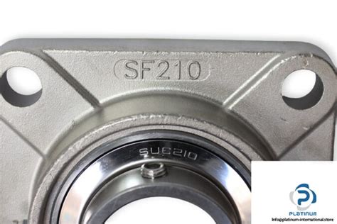 SUCSF210 STAINLESS STEEL FOUR BOLT SQUARE FLANGE UNIT Platinum