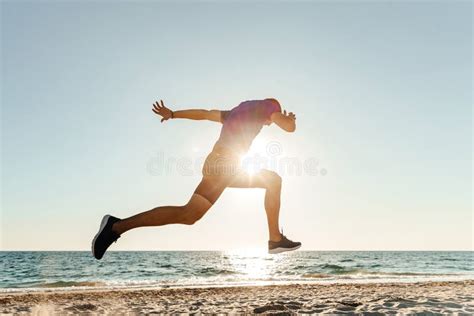 Fast athlete runner stock photo. Image of legs, ocean - 130052268