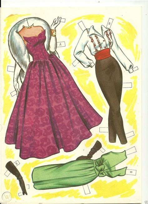 Patti Page Uncut Original Lowe Paper Dolls