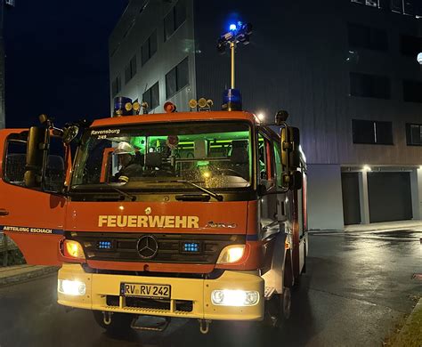 Brandmeldealarm Freiwillige Feuerwehr Weingarten