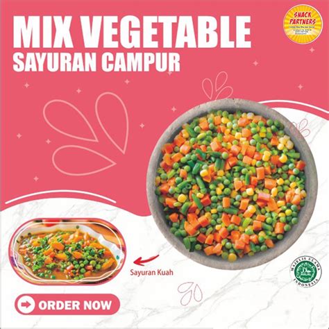 Jual Vegetable Mix Sayur Beku Campur Kg Kacang Polong Kacang