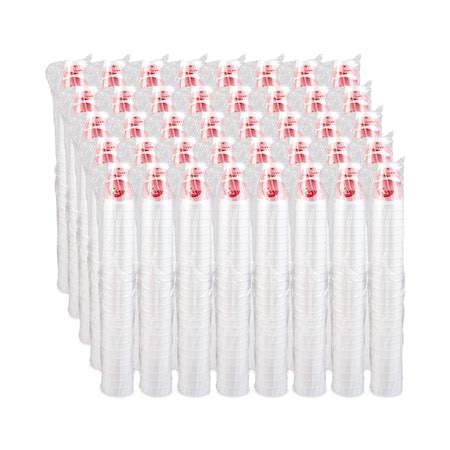 Dart Horizon Foam Cup Hot Cold 16oz Printed Cranberry White PK1000 16J16H Zoro