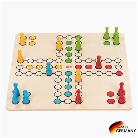 Goki Spiel Würfelspiel Xxl Brettspiel Ludo 2k Made In Germany