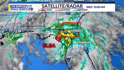 Tropical Storm Elsa Making Landfall In Florida