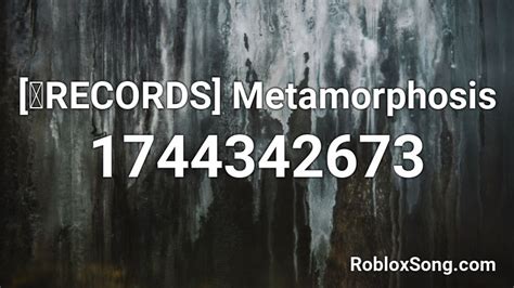 暁RECORDS Metamorphosis Roblox ID Roblox music codes