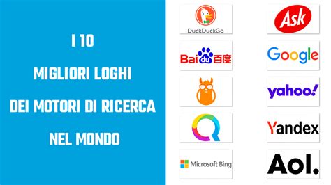 I Migliori Loghi Dei Motori Di Ricerca Nel Mondo Storia E