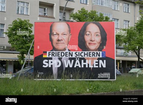 SPD Wahlplakat Zur Europawahl 2024 Berlin Deutschland Stock Photo Alamy