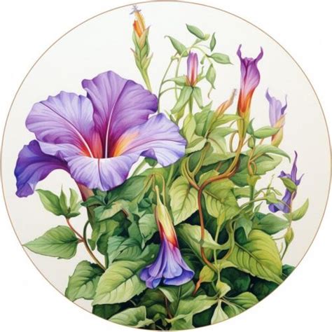 Morning Glory Flower 11CT Embroidery Counted Cross Stitch Kits With