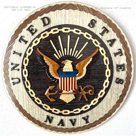 Us Navy Emblem Plaque - Etsy