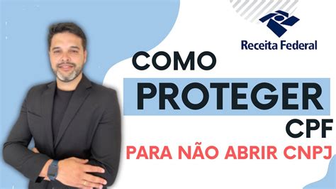 Novidade Como Proteger O Cpf Na Receita Federal Youtube