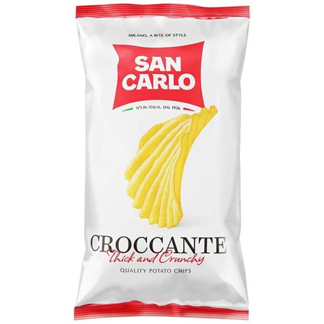 Чипсы San Carlo Piu Gusto картофельные крокант 50 г и другие товары ...