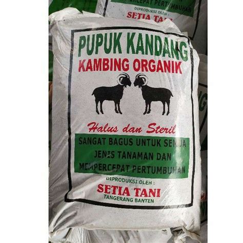 Pupuk Kandang Kambing Organik Pupuk Kambing Halus Lazada Indonesia