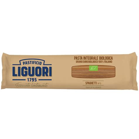 Pastificio Liguori Biologica Integrale Spaghetti N°3 500gr - Greek ...