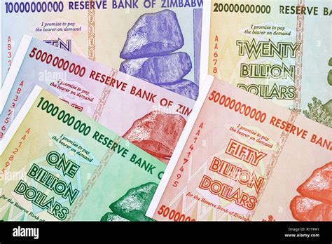 Zimbabwean dollars a business background Stock Photo - Alamy