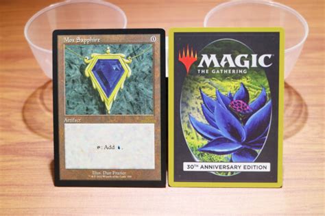 Mox Sapphire 30th Anniversary Edition 30A Magic The Gathering Proxy