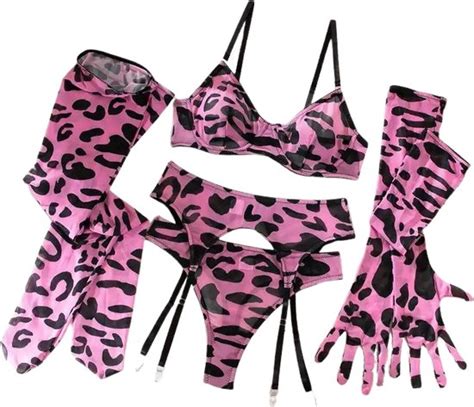 Sexy Leopard Lingerie Set Luipaard M Bol
