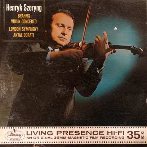 Henryk Szeryng Brahms Violin Concerto In D Major Opus Vinyl Lp