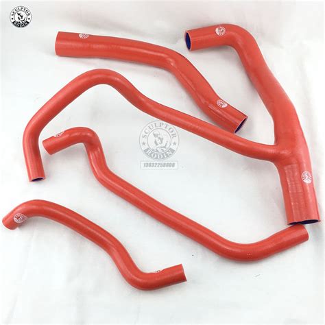 Silicone Radiator Coolant Heater Hose For Alfa Romeo 156 2 5 4pcs Red