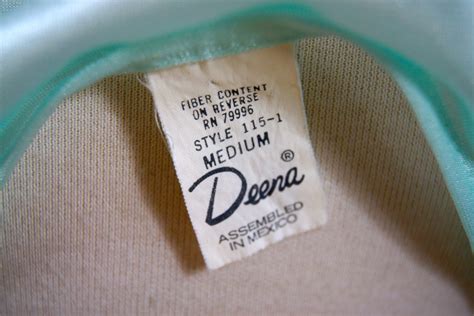 Vintage S Deena Green Lingerie Top Etsy