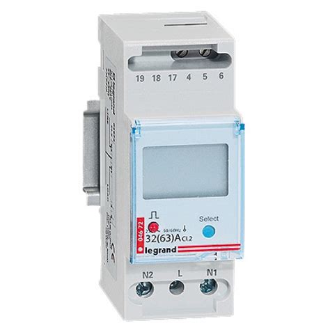 LEGRAND 004672 Compteur d énergie monophasé Lexic branchement via