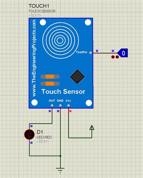 Capacitive Touch Sensor Library For Proteus The Engineering Projects