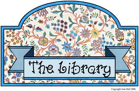 ArtbyJean - Vintage Indian Print: Make a "The Library" sign for your Home with these ready to ...