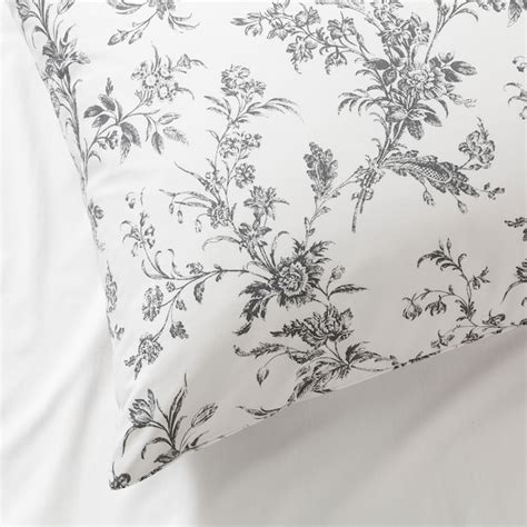 ALVINE KVIST pillowcase, white/grey, 50x60 cm - IKEA