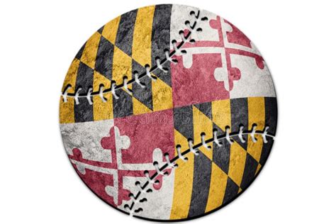 Baseball Maryland State Flag. Maryland Flag Background Baseball Stock ...