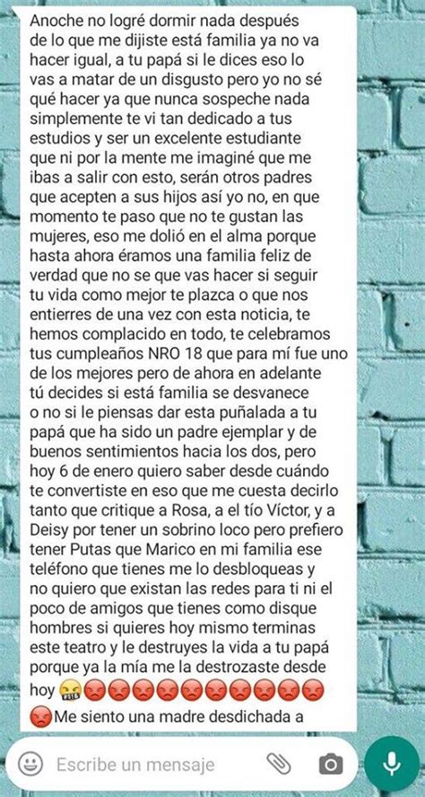 Me Destrozaste La Vida Madre A Hijo Gay Homosensual