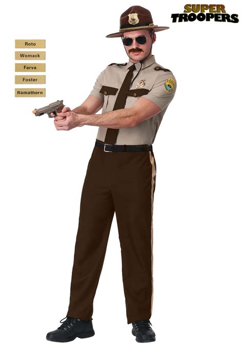 Super Troopers State Trooper Adult Plus Size Costume