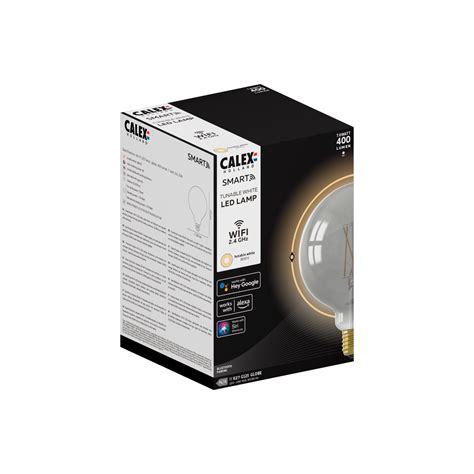 Calex Smart Led Bulb E27 Filament G125 Titanium Warmwhite 7w