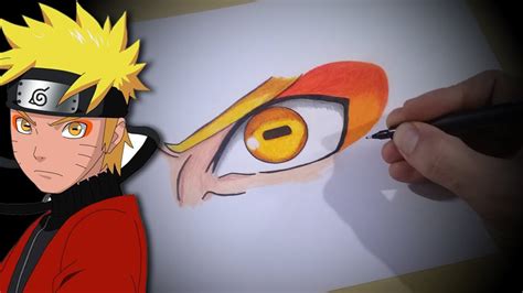 Como Desenhar O Olho Do Naruto Modo Sabio Passo A Passo Youtube