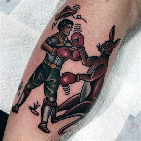 50 Traditional Boxer Tattoo Designs For Men - Retro Boxing Ideas