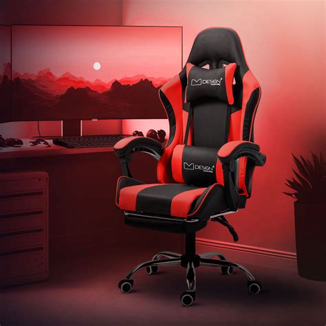 Chaise De Bureau Fauteuil Gaming Ergonomique Repose Pied Appui T Te