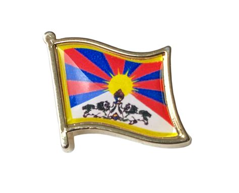 Free Tibet flag pin