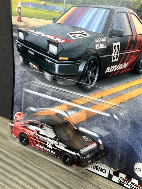 Mavin Hot Wheels Boulevard Premium 2023 Toyota AE86 Sprinter Trueno Black Red Advan 78