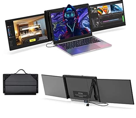 OFIYAA P2 S 12 Triple Portable Monitor For Laptop Monitor Screen