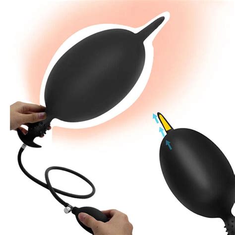 HUGE INFLATABLE ANAL BUTT PLUG BDSM Prostate Massager Anus Expander Sex Chastity EUR