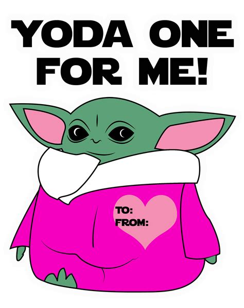 Baby Yoda Valentine S Day Cards Print And Cut Enza S Bargains