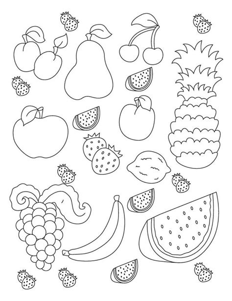 Desenhos De Frutas Para Colorir E Imprimir ROAREDU